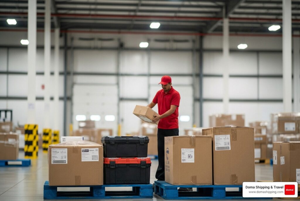 Overseas package delivery