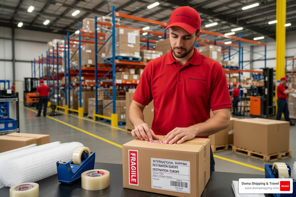 sending package to europe from usa