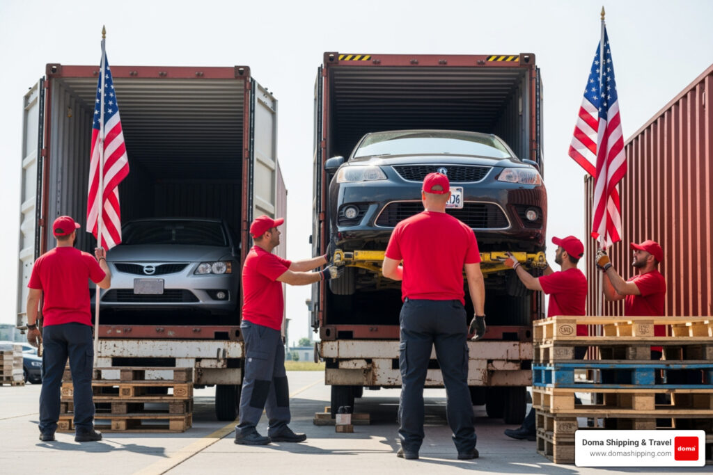 shipping car from usa to europe price