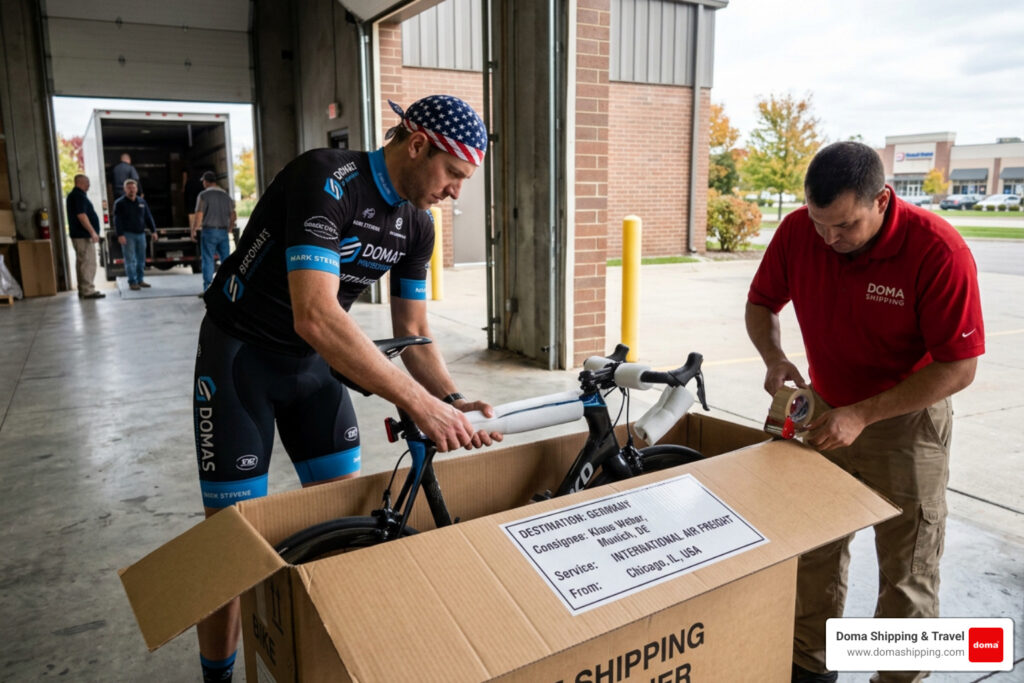 bike shipping to Europe