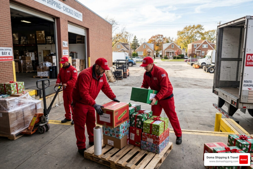 gift shipping holiday season