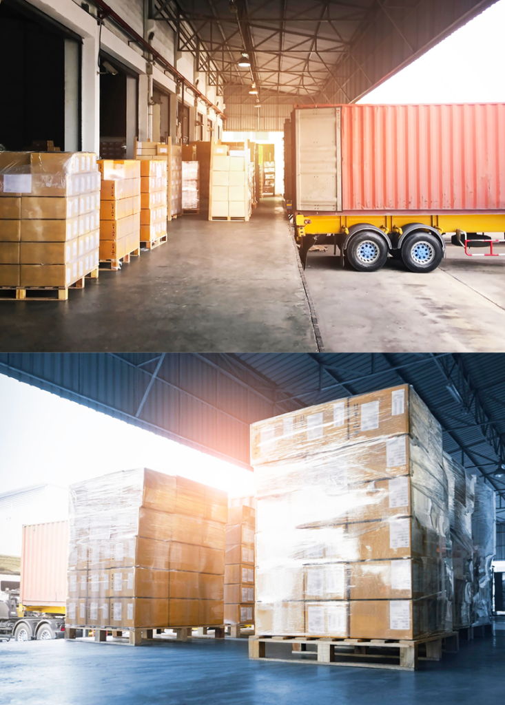 overseas logistics tracking international shipment port Chicago warehouse