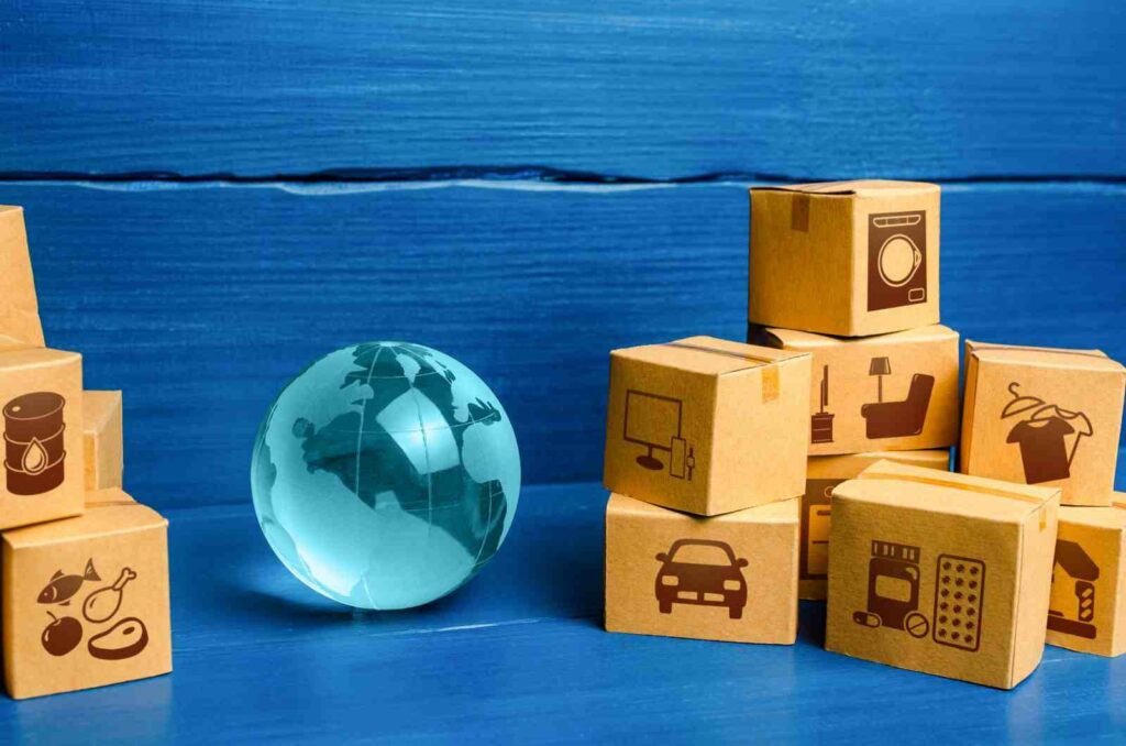 gift packages ready for international shipping from USA to Europe